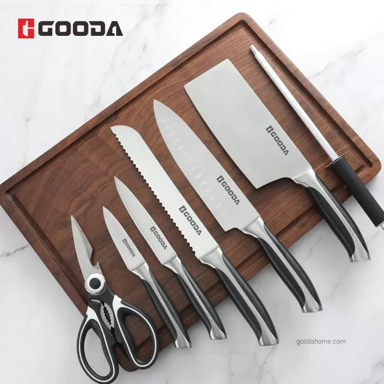 7 Pcs Forged Kitchen Knife Set with ABS Handle