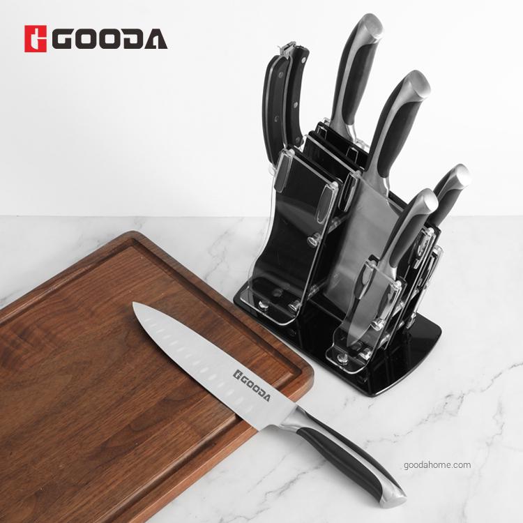 7 Pcs Forged Kitchen Knife Set with ABS Handle