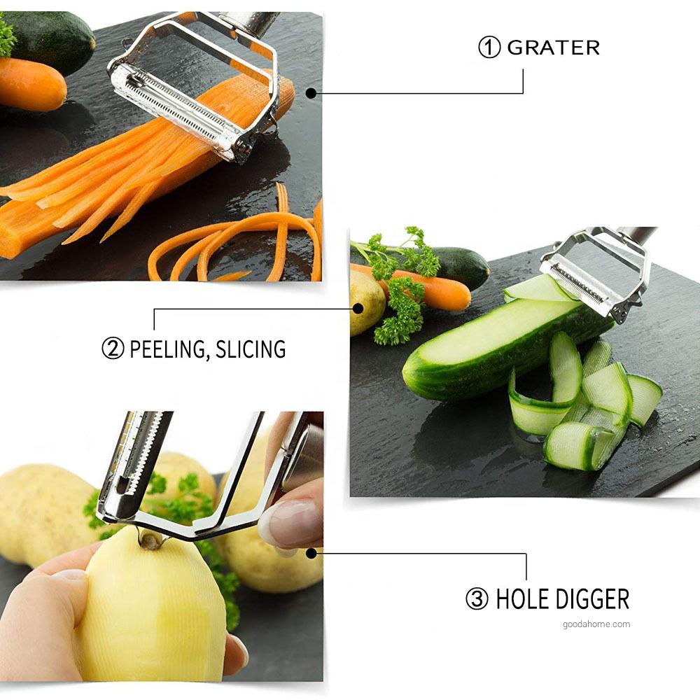 Stainless Steel Dual Blade Vegetable Peeler