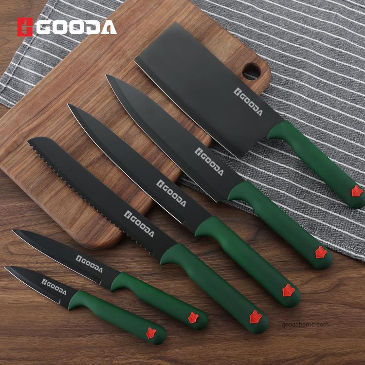 8 Piece Kitchen Knife Set With Wood Chopping Board