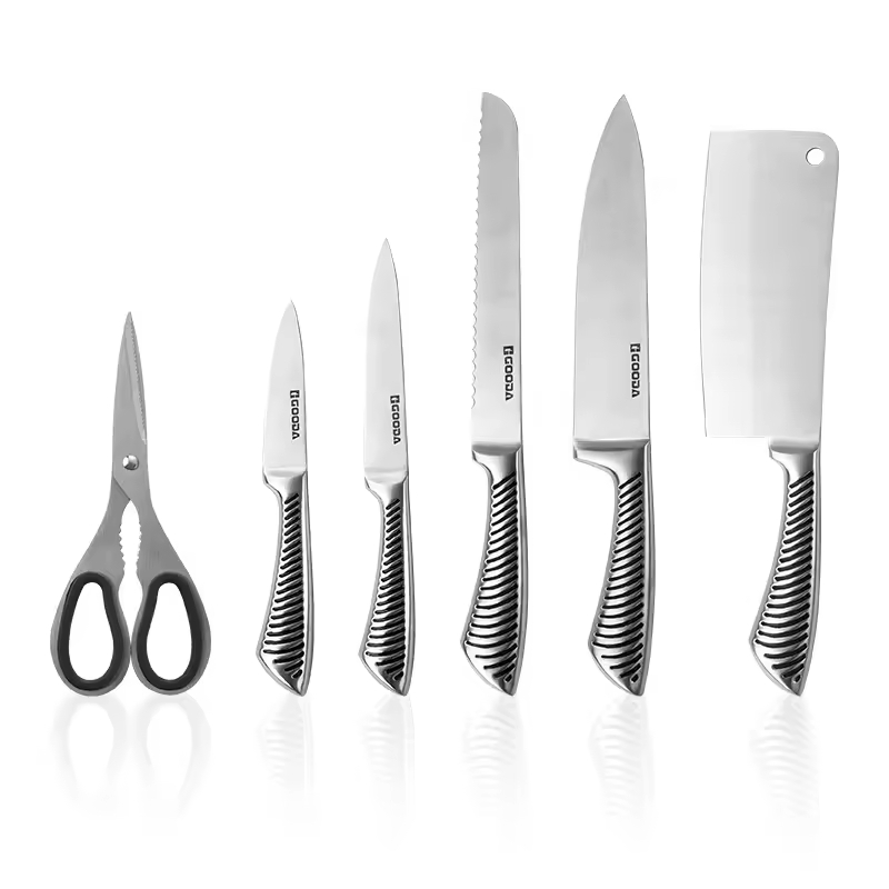 7 Pcs Premium Knife Set Kitchen Chef Utility Fruit Peeling Knife Stainless Steel Chef Knife Set