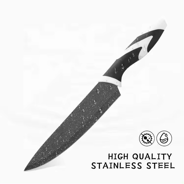 5 Piece High Carbon Kitchen Stainless Steel Metal Knife Set Custom Box Custom Logo Packaging Set