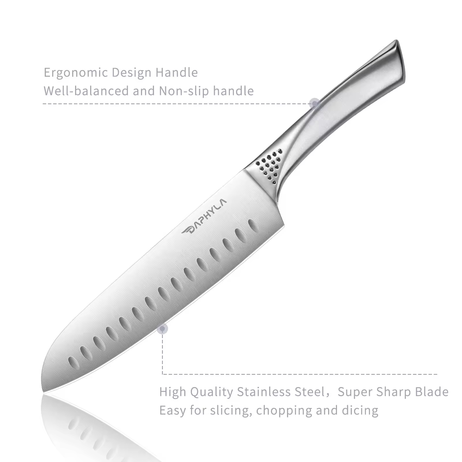 3pcs Chef Knife Super Sharp High Carbon Stainless Steel Knife Kitchen Knife Set with Gift Box