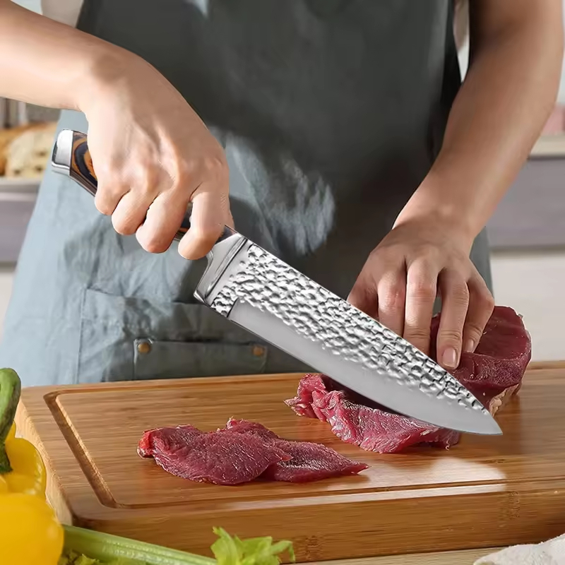 15 Pcs Stainless Steel Kitchen Knife Set with Acacia Wood Block
